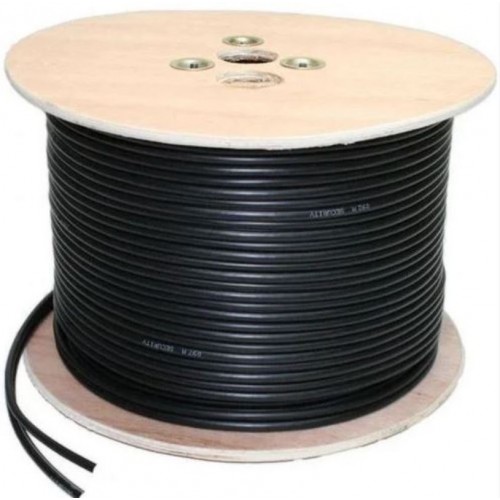 Cat6 Network Cable 1000FT Black for Outdoor FT4 direct burial – Generic