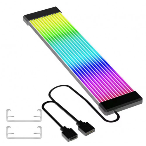 RGB LED Light Strip Bar ARGB Sync Board, 24-Pin Power Supply - Black (Model: S6) – Generic – Power Cable