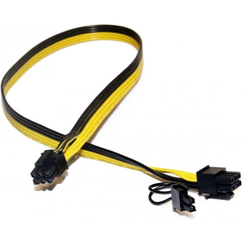 6 Pin to 6+2 Pin Power Adapter – Generic – Power Supply Cable