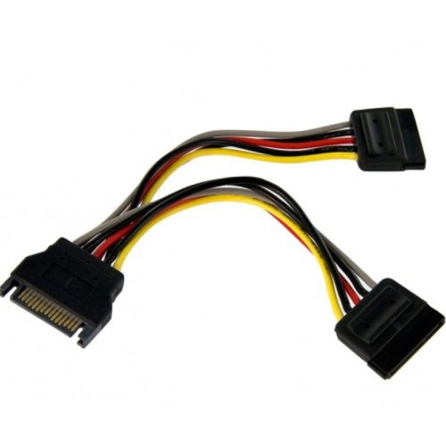 SATA Power Y Splitter Adapter Cable - M/2F – Generic – Power Supply Cable