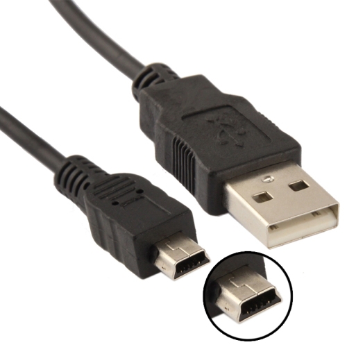USB 2.0 AM-Mini 5Pin Cable 5FT – TopSync – USB 2.0 Cable
