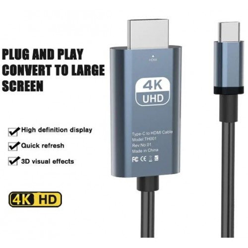 4K 60Hz USB 3.1 Type C to HDMI Cable (2M) – Generic – USB 3.1 (Type C) Cable (photo 2)