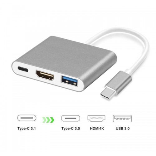 USB 3.1 Type C to HDMI+USB+Type C 3 in 1 Adapter – Generic – USB 3.1 (Type C) Adapter
