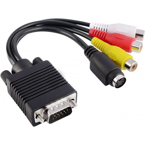 VGA - 3RCA+S-Video Cable – TopSync – VGA Cable