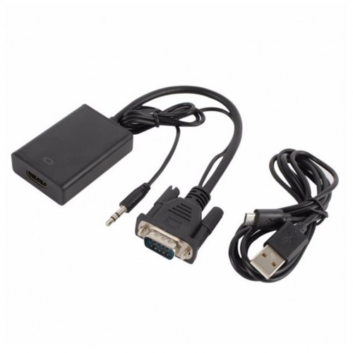 VGA male to HDMI female cable adapter with audio M/F – Generic – HDMI Cable