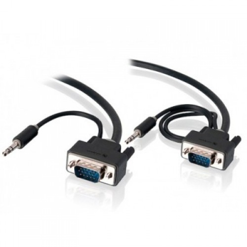 VGA+3.5mm Audio Cable 2M/2M 30FT – TopSync – VGA Cable