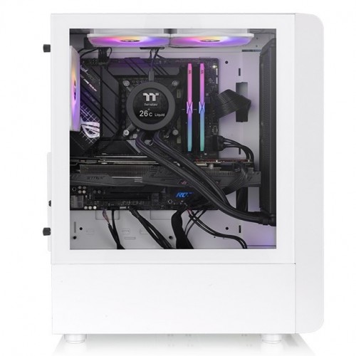 Thermaltake S200 (White) ATX Case w/ 120mm ARGB FAN x3 Tempered Glass Panel (photo 3)