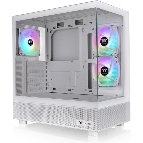 (White/Snow) Thermaltake View 270 Plus White 3xARGB 120mm FAN Dual Tempered Glass – Case