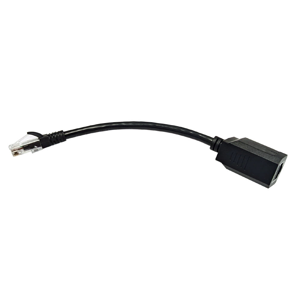 6 inch RJ45 CAT6 UTP Male to Female Cable CMR - Black – Generic