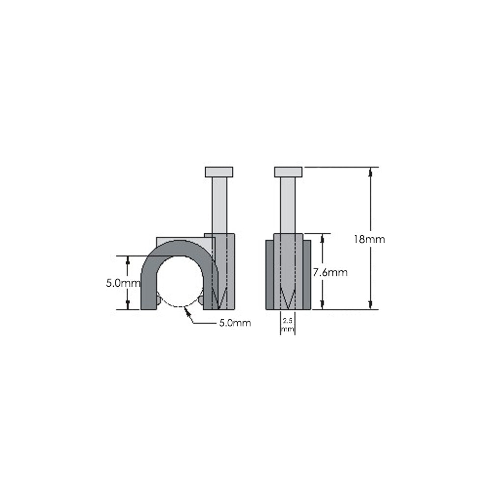 Cable Clips - Pack of 100 – Generic (photo 5)