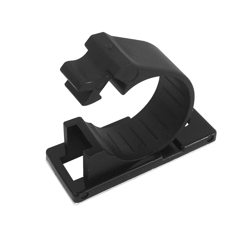 Cable Clamp, 15mm OD Cable, Self-Adhesive or Screw-Down - Black - Pack of 100 – Generic – Cable Clips