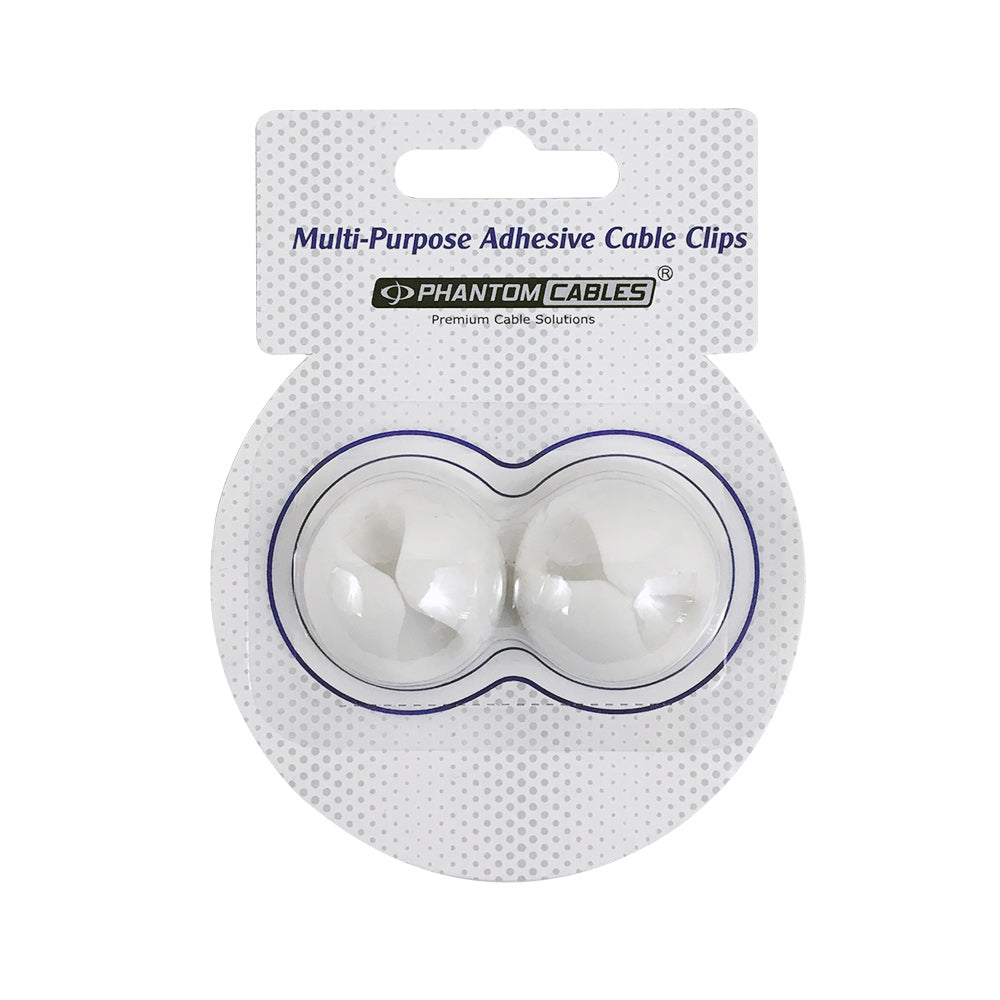 Cable Clips for Single Wire - Adhesive - Pack of 2 – Generic (photo 5)