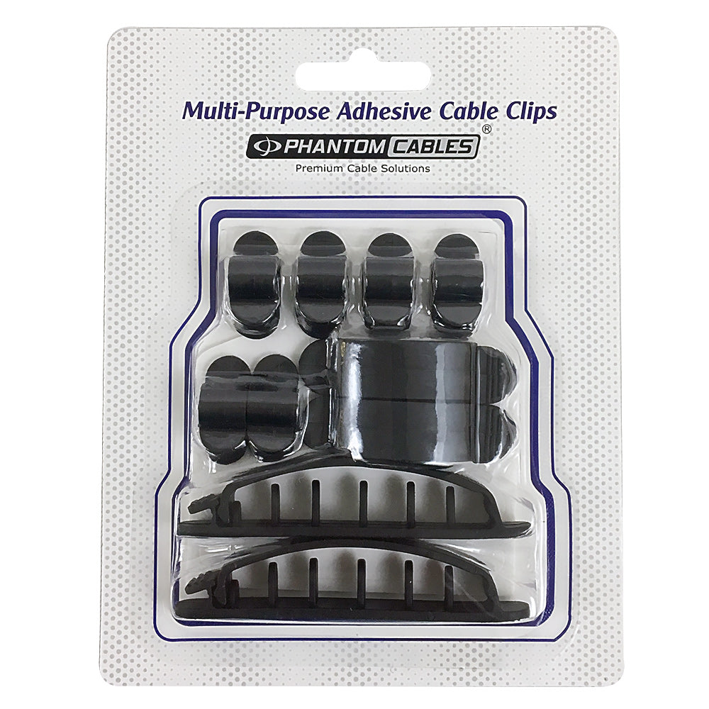 Cable Clips Multi-Pack - Adhesive - Pack of 10 – Generic (photo 5)