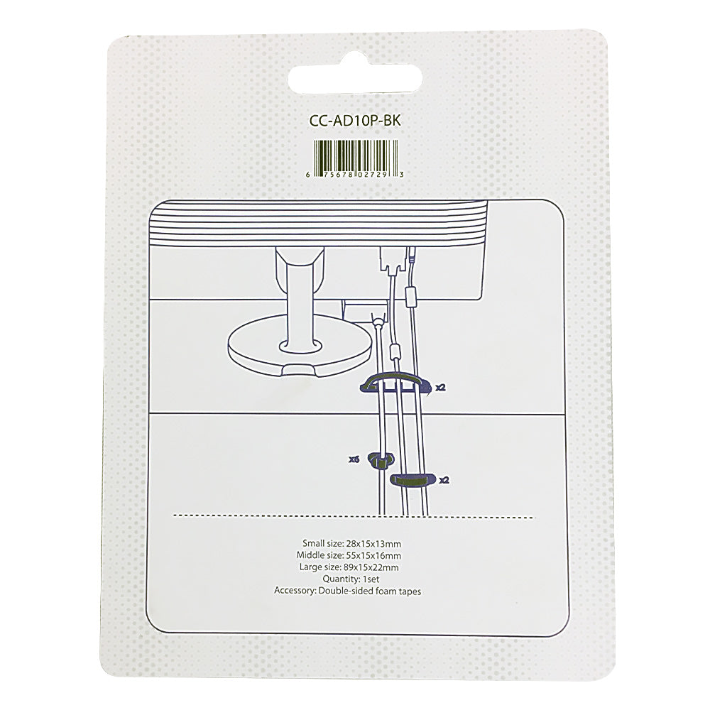 Cable Clips Multi-Pack - Adhesive - Pack of 10 – Generic (photo 6)