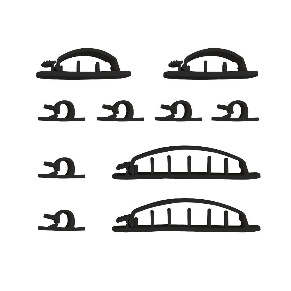 Cable Clips Multi-Pack - Adhesive - Pack of 10 – Generic