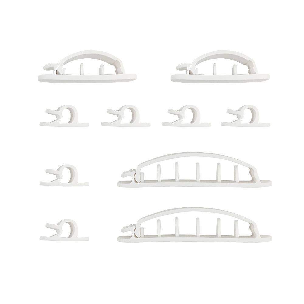 Cable Clips Multi-Pack - Adhesive - Pack of 10 – Generic (photo 8)