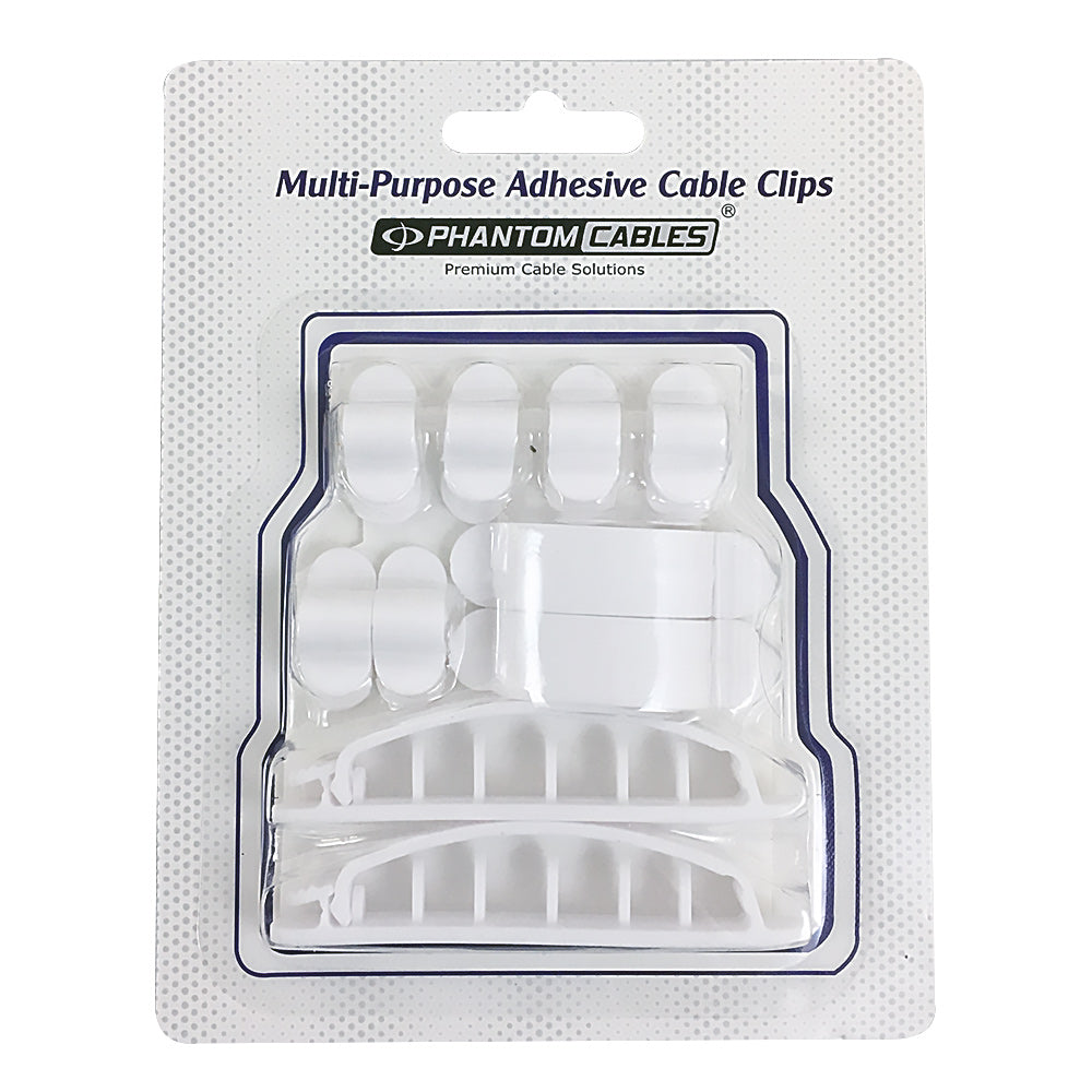 Cable Clips Multi-Pack - Adhesive - Pack of 10 – Generic (photo 12)