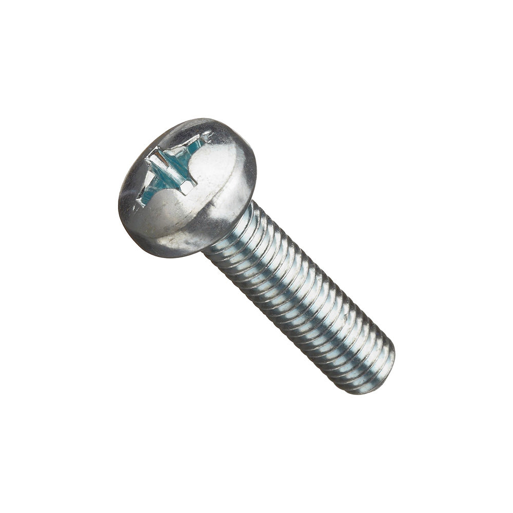 Screw, 1/4-20, Pan-Head, Quadrex Zinc - Pack of 25 – Generic