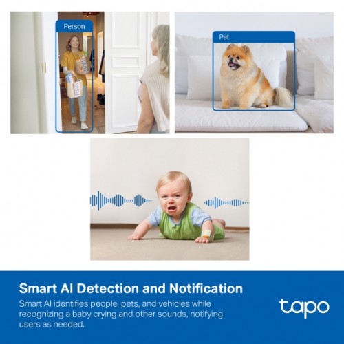 (Open Box) TP-Link Tapo C125 2K QHD indoor, AI Home Security Wi-Fi Camera – Open Box – Networking Refurbished (photo 3)