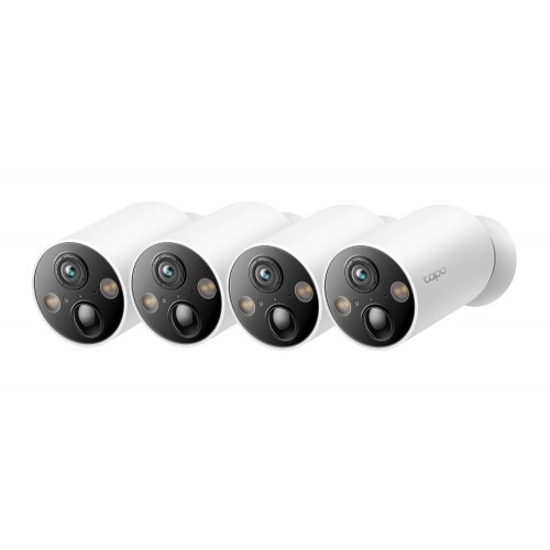 (Open Box) TP-Link TC85 (4-pack) Smart 2K QHD wireless cordless Wi-Fi Indoor/Outdoor Security Camera – Open Box – Networking Refurbished