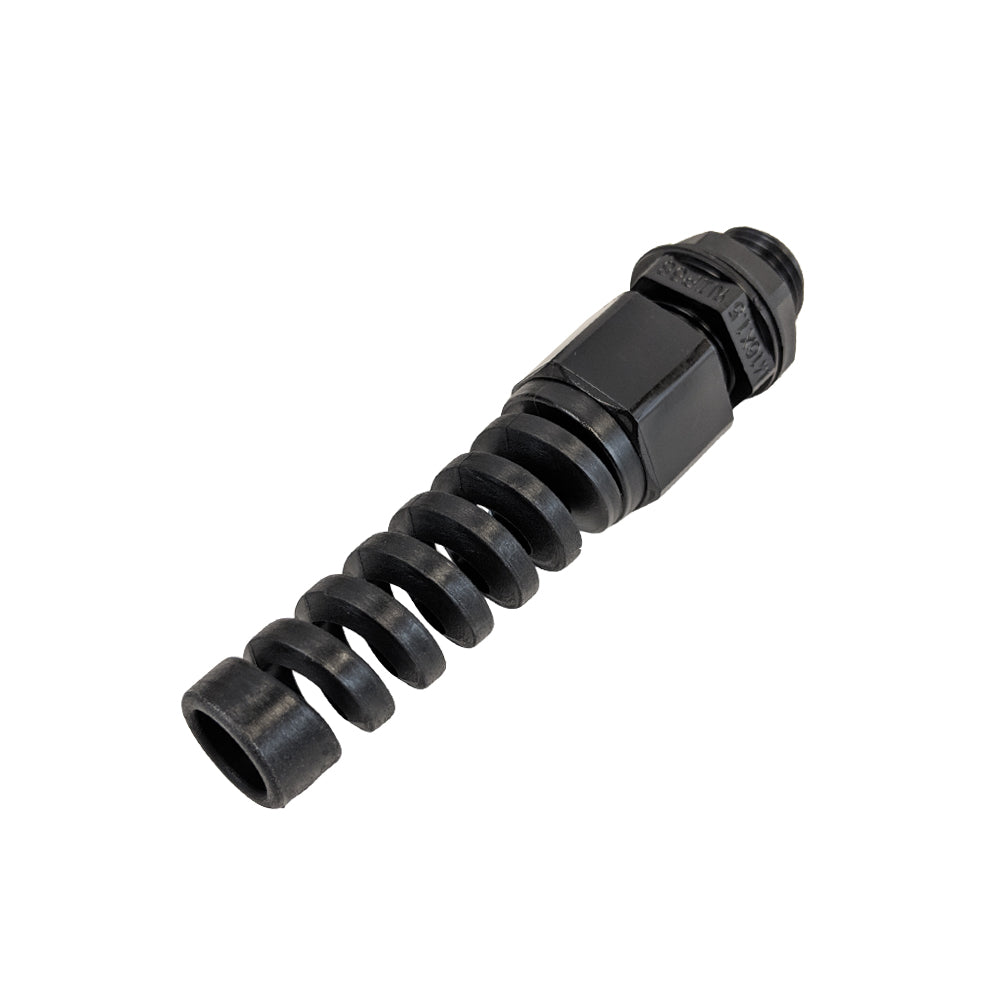 Cable Gland with Strain Relief M16x1.5 Thread - Cable OD 5~10mm - IP68 - Black – Generic – Cable Glands (photo 2)