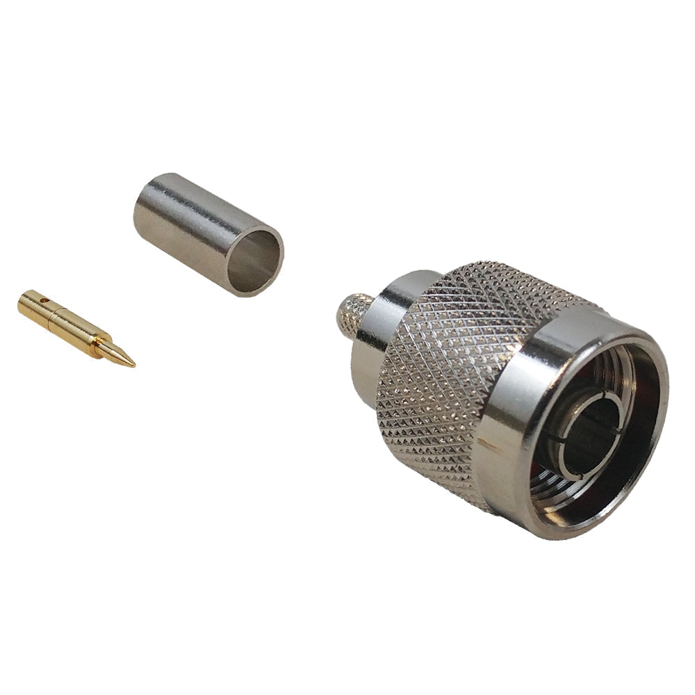 N-Type Male Crimp Connector for RG58 (LMR-195) 50 Ohm – Generic