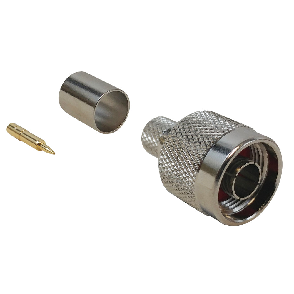 N-Type Male Crimp Connector for RG8 (LMR-400) 50 Ohm – Generic