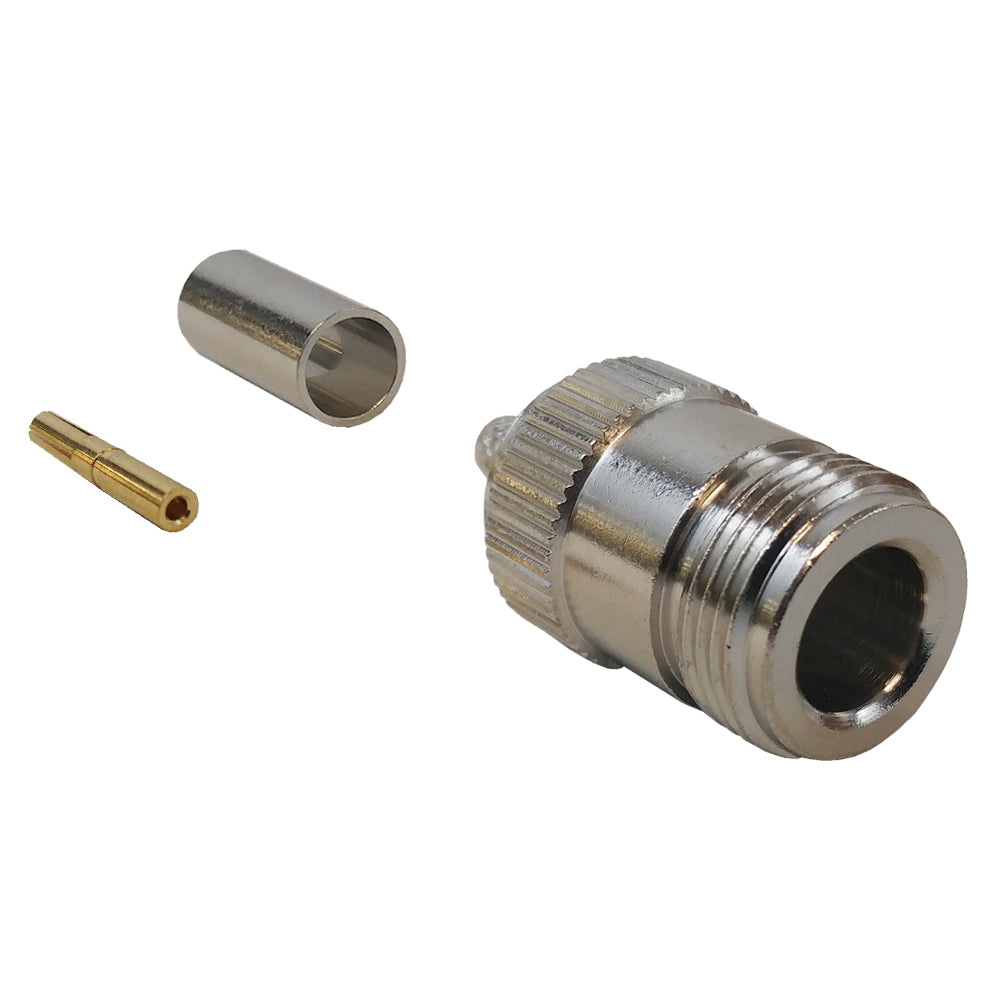 N-Type Female Crimp Connector for LMR-240 50 Ohm – Generic
