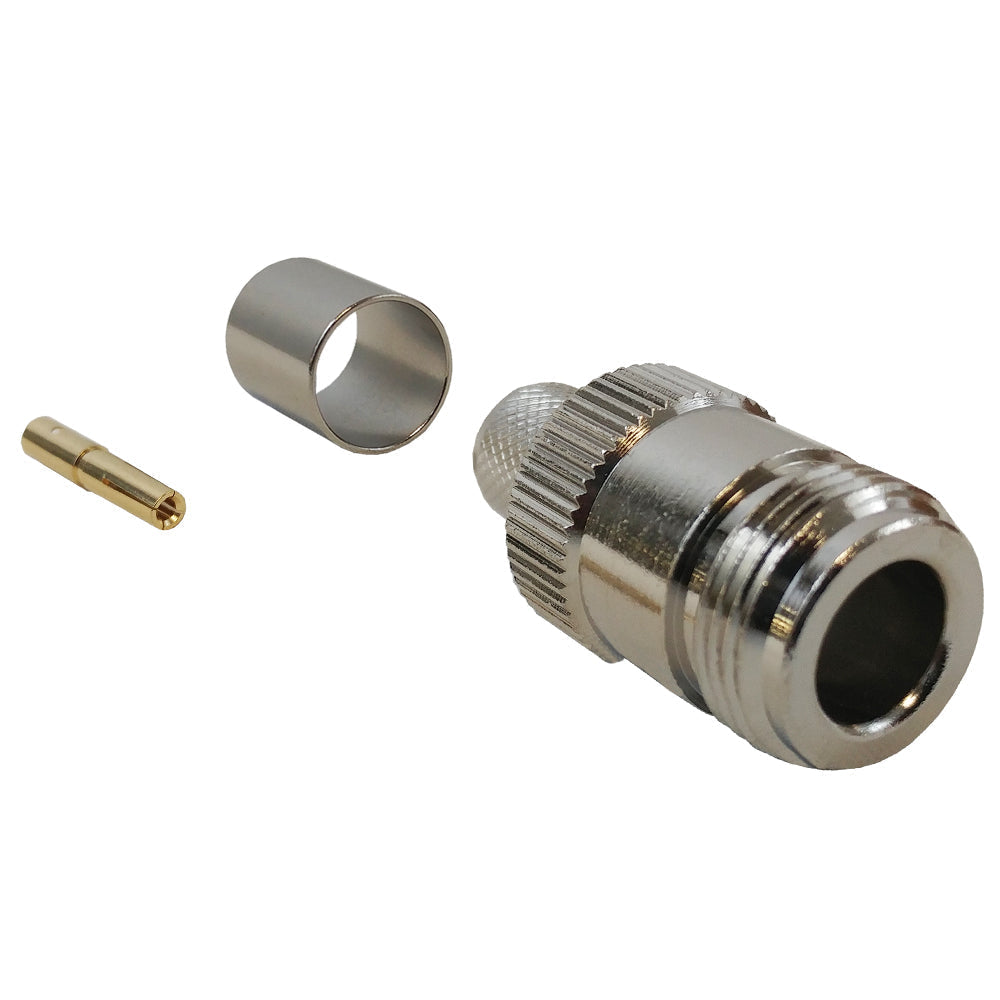 N-Type Female Crimp Connector for RG8 (LMR-400) 50 Ohm – Generic