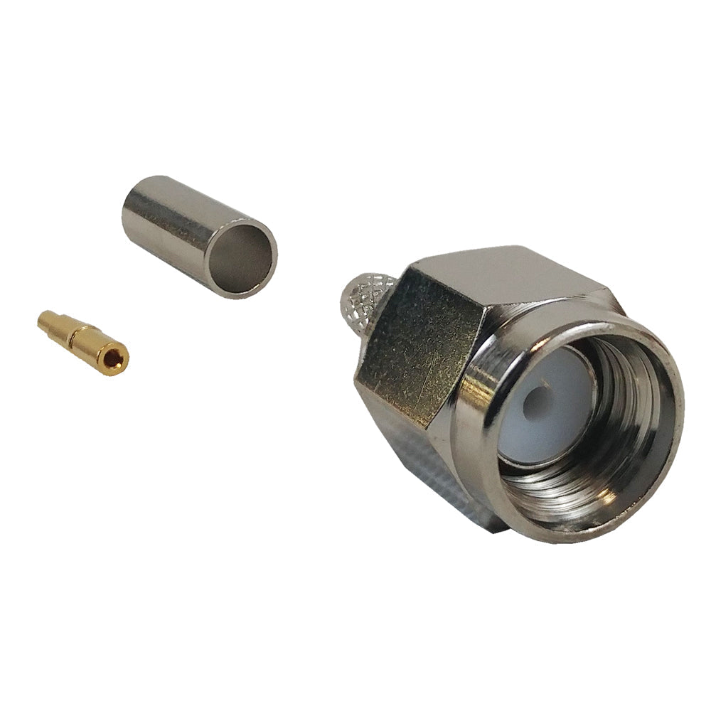 SMA Male Crimp Connector for RG174 (LMR-100) 50 Ohm – Generic