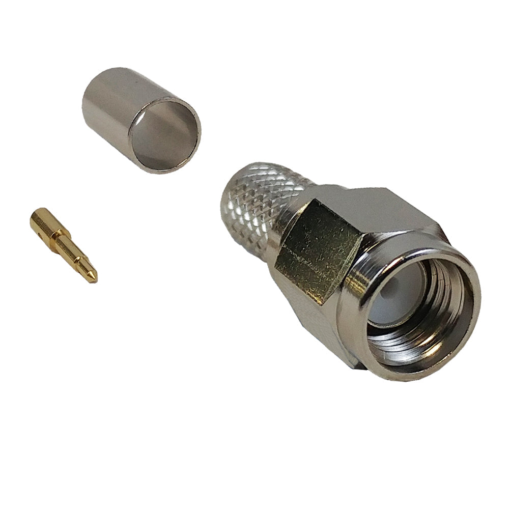 SMA Male Crimp Connector for LMR-240 50 Ohm – Generic