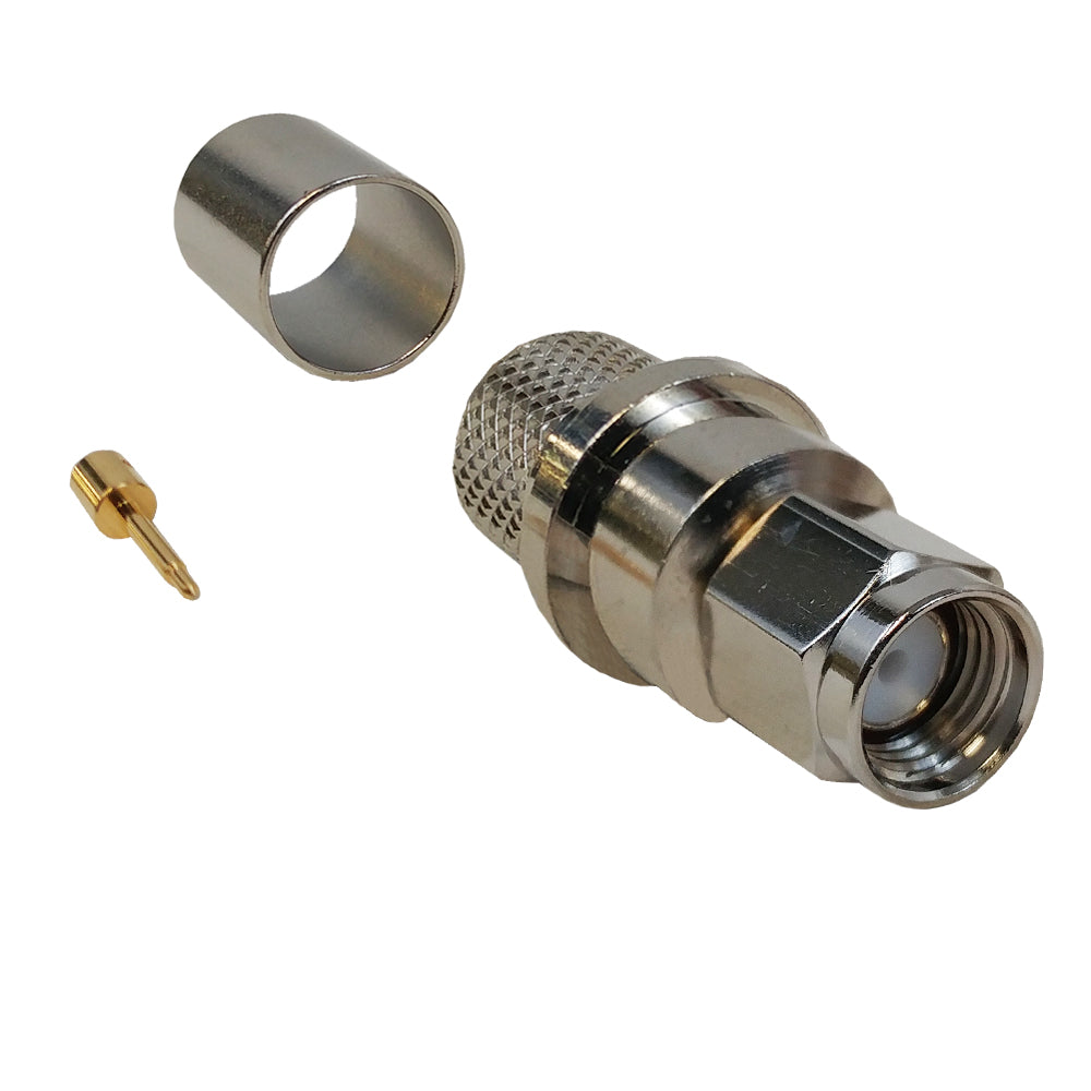 SMA Male Crimp Connector for RG8 (LMR-400) 50 Ohm – Generic