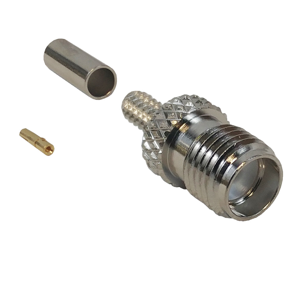 SMA Female Crimp Connector for RG174 (LMR-100) 50 Ohm – Generic