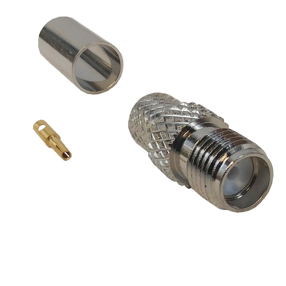 SMA Female Crimp Connector for LMR-240 50 Ohm – Generic