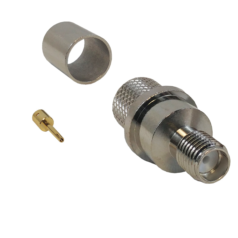 SMA Female Crimp Connector for RG8 (LMR-400) 50 Ohm – Generic