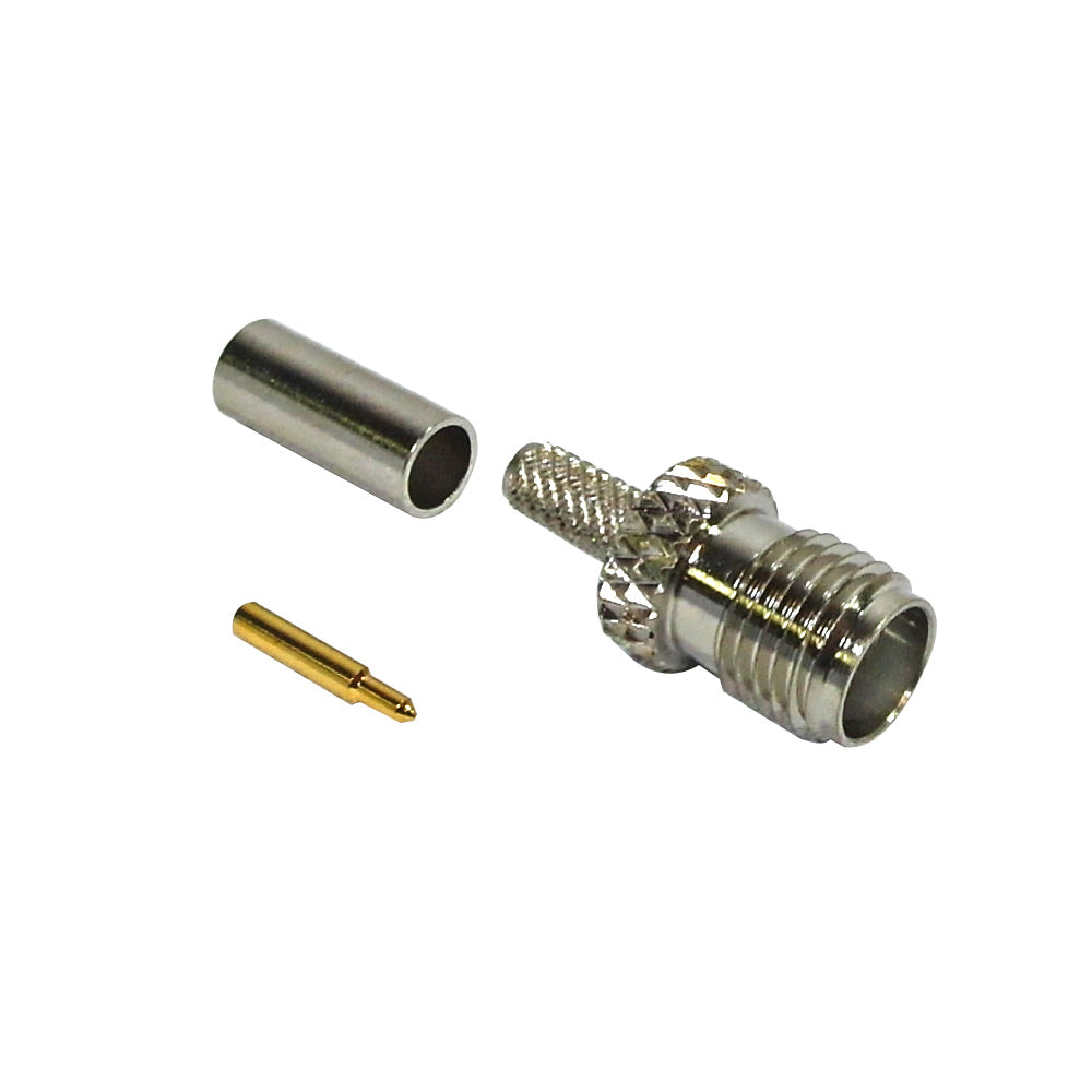 SMA Reverse Polarity Female Crimp Connector for RG174 (LMR-100) 50 Ohm – Generic