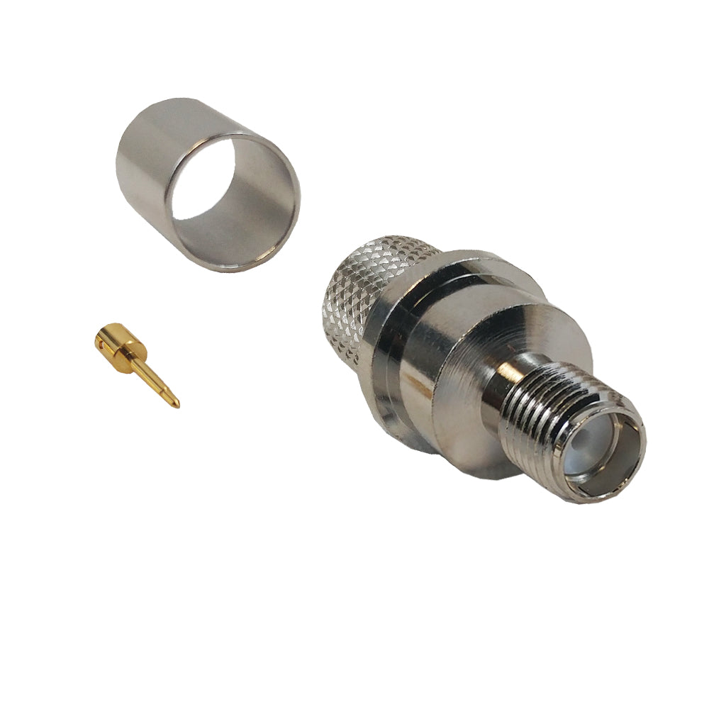 SMA Reverse Polarity Female Crimp Connector for RG8 (LMR-400) 50 Ohm – Generic