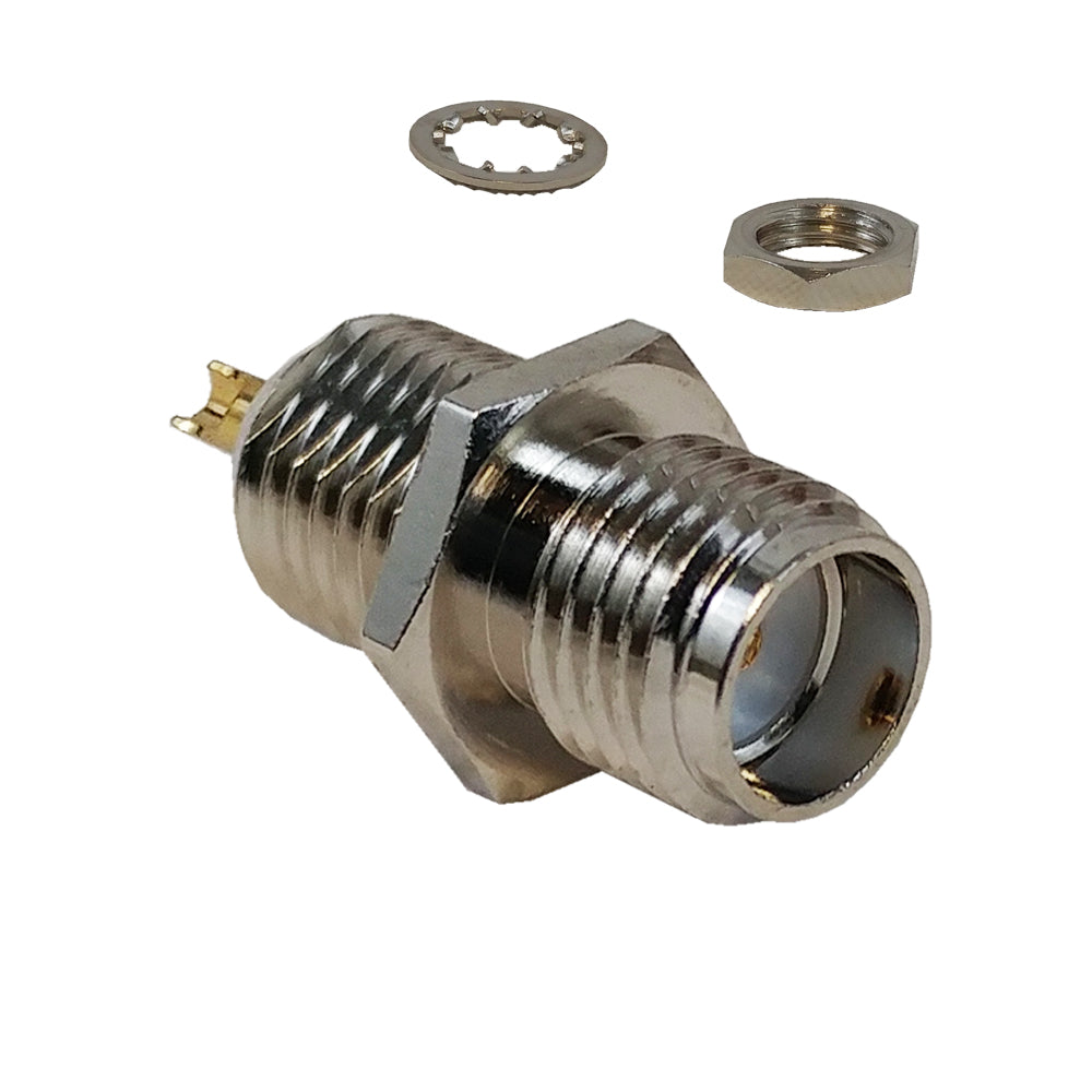 SMA Female Bulkhead Solder Connector (Rear Mount) – Generic – RF Connectors