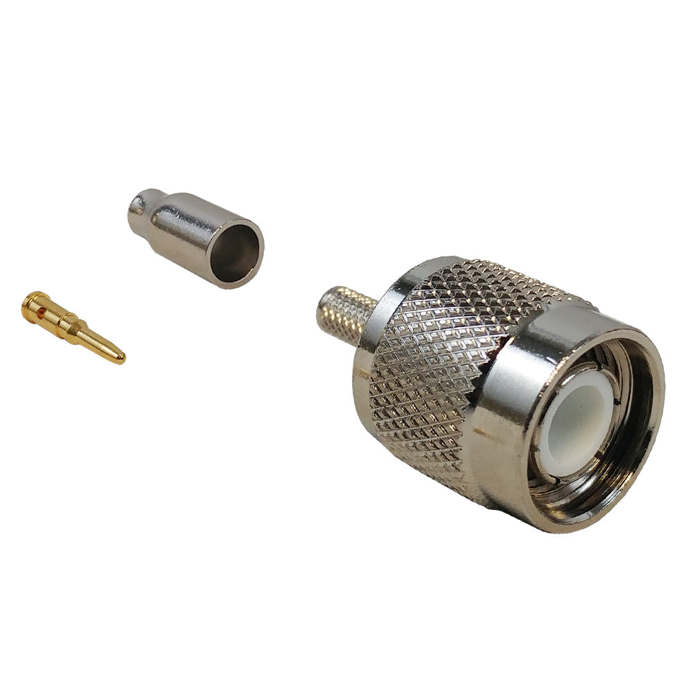 TNC Male Crimp Connector for RG174 (LMR-100) 50 Ohm – Generic – RF Connectors