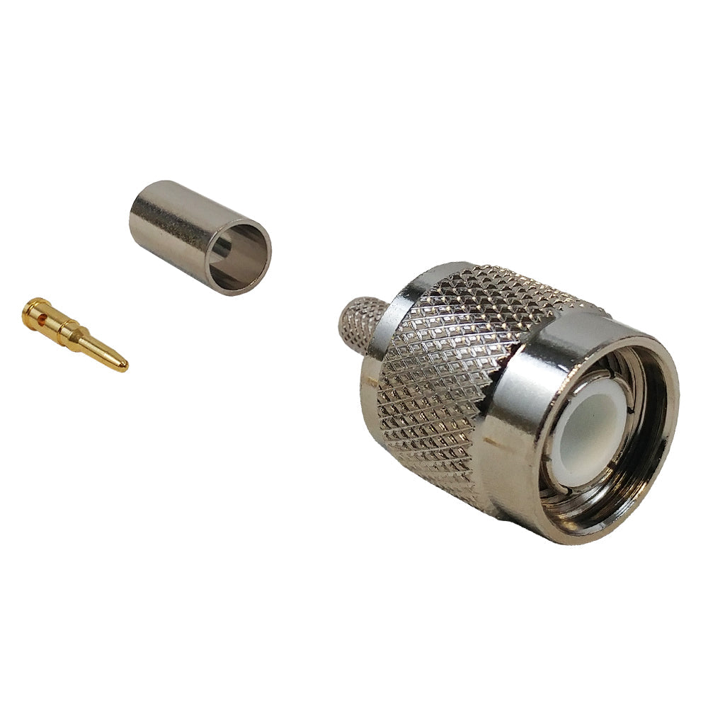 TNC Male Crimp Connector for RG58 (LMR-195) 50 Ohm – Generic