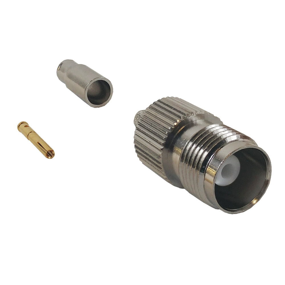TNC Female Crimp Connector for RG174 (LMR-100) 50 Ohm – Generic – RF Connectors