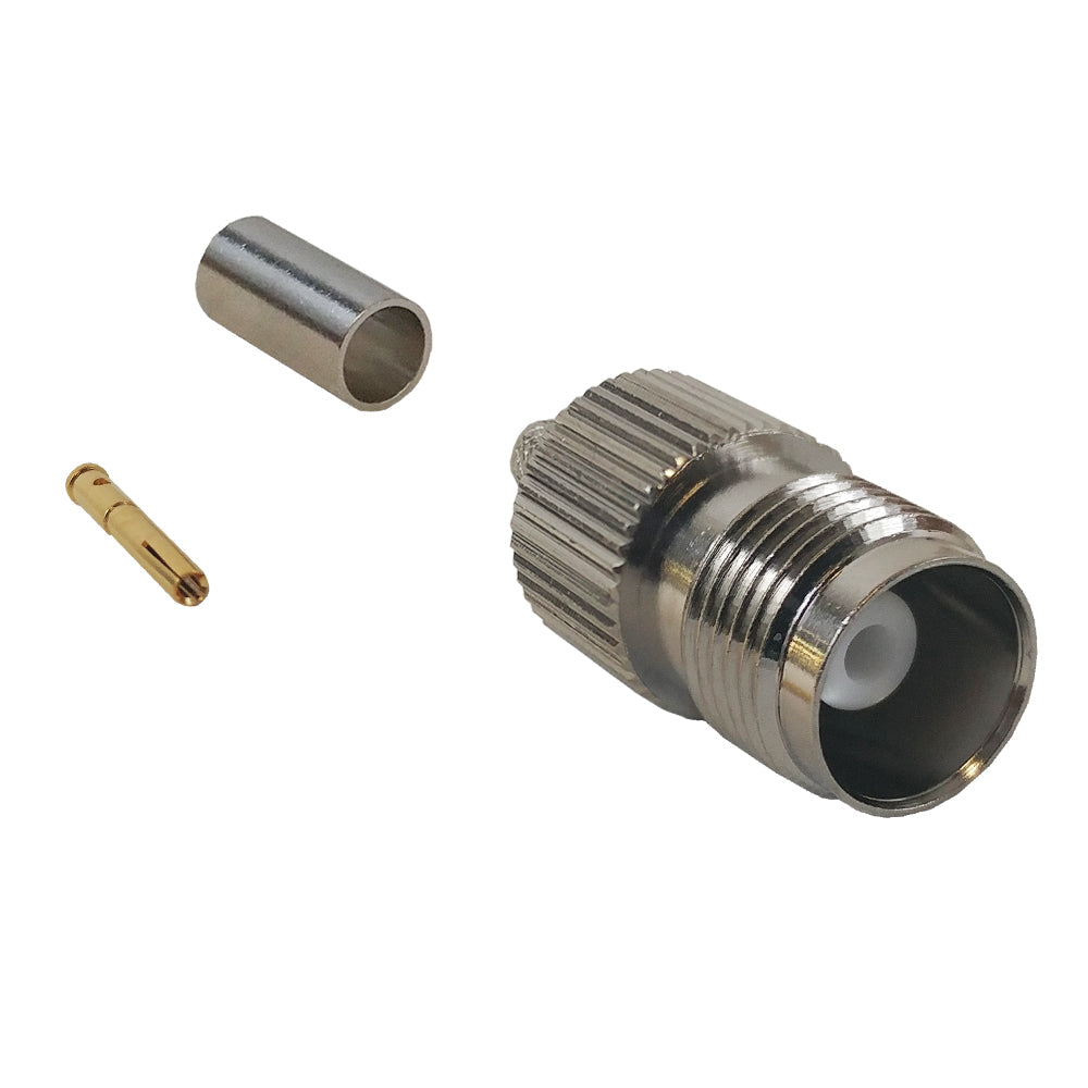 TNC Female Crimp Connector for RG58 (LMR-195) 50 Ohm – Generic