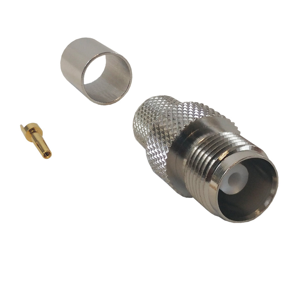 TNC Female Crimp Connector for RG8 (LMR-400) 50 Ohm – Generic