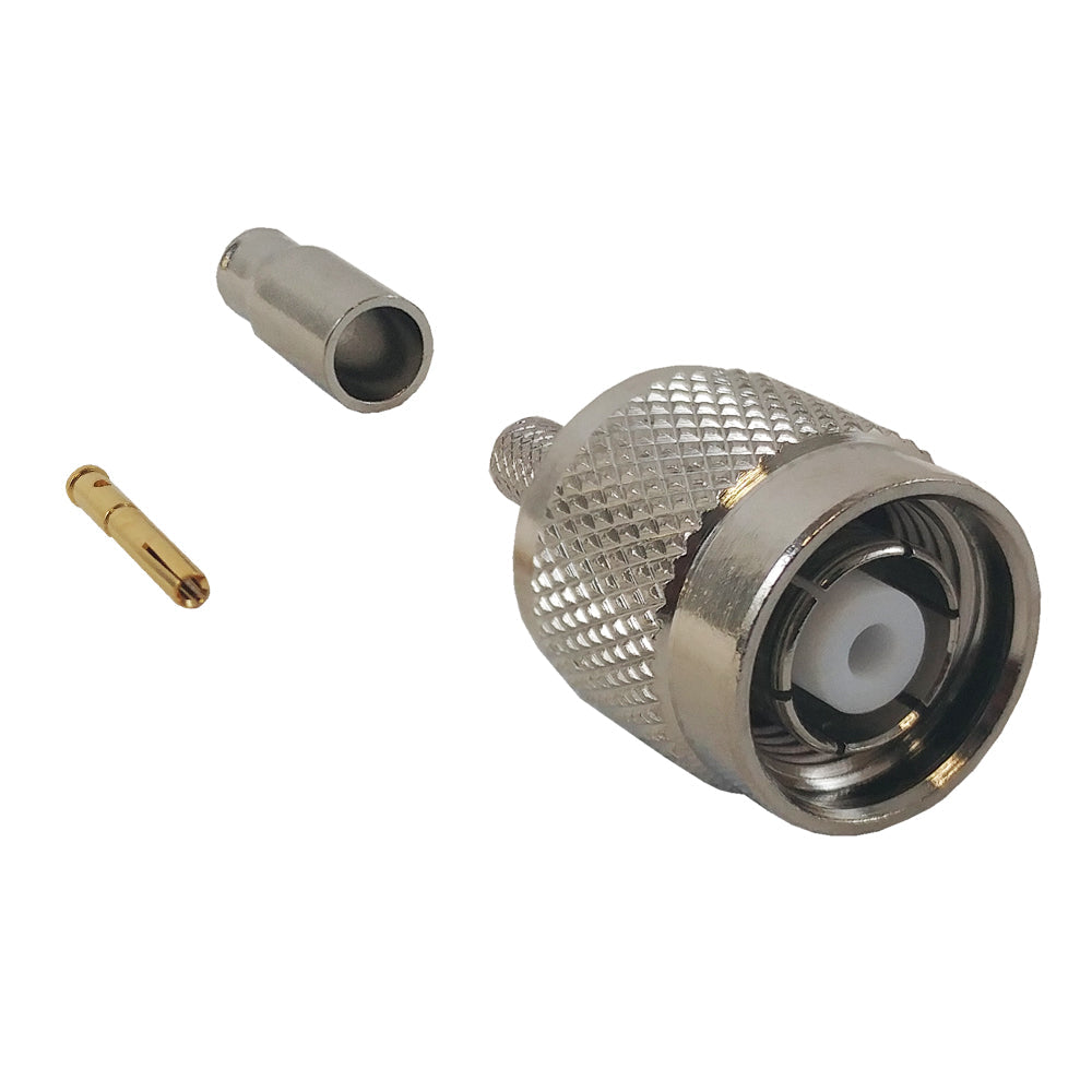 TNC Reverse Polarity Male Crimp Connector for RG174 (LMR-100) 50 Ohm – Generic