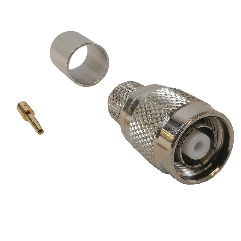 TNC Reverse Polarity Male Crimp Connector for RG8 (LMR-400) 50 Ohm – Generic