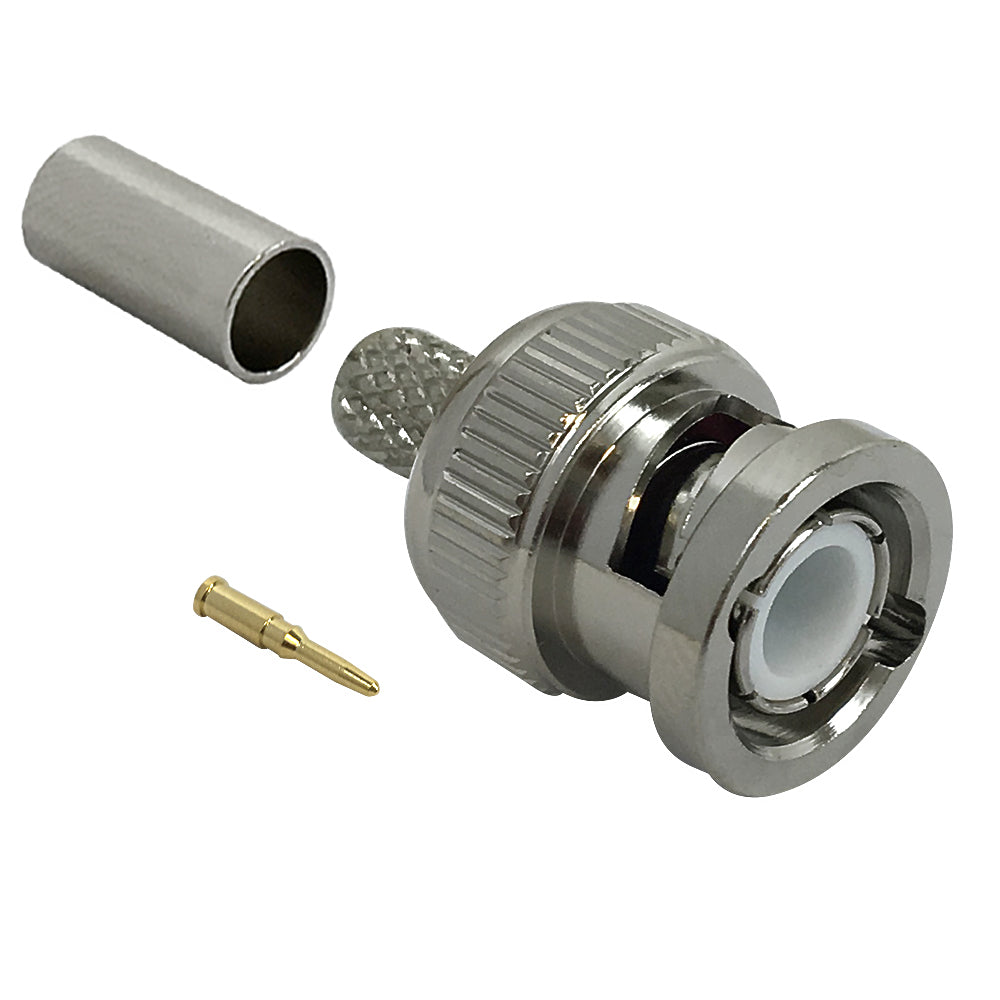 BNC Male Crimp Connector for LMR-240 50 Ohm – Generic