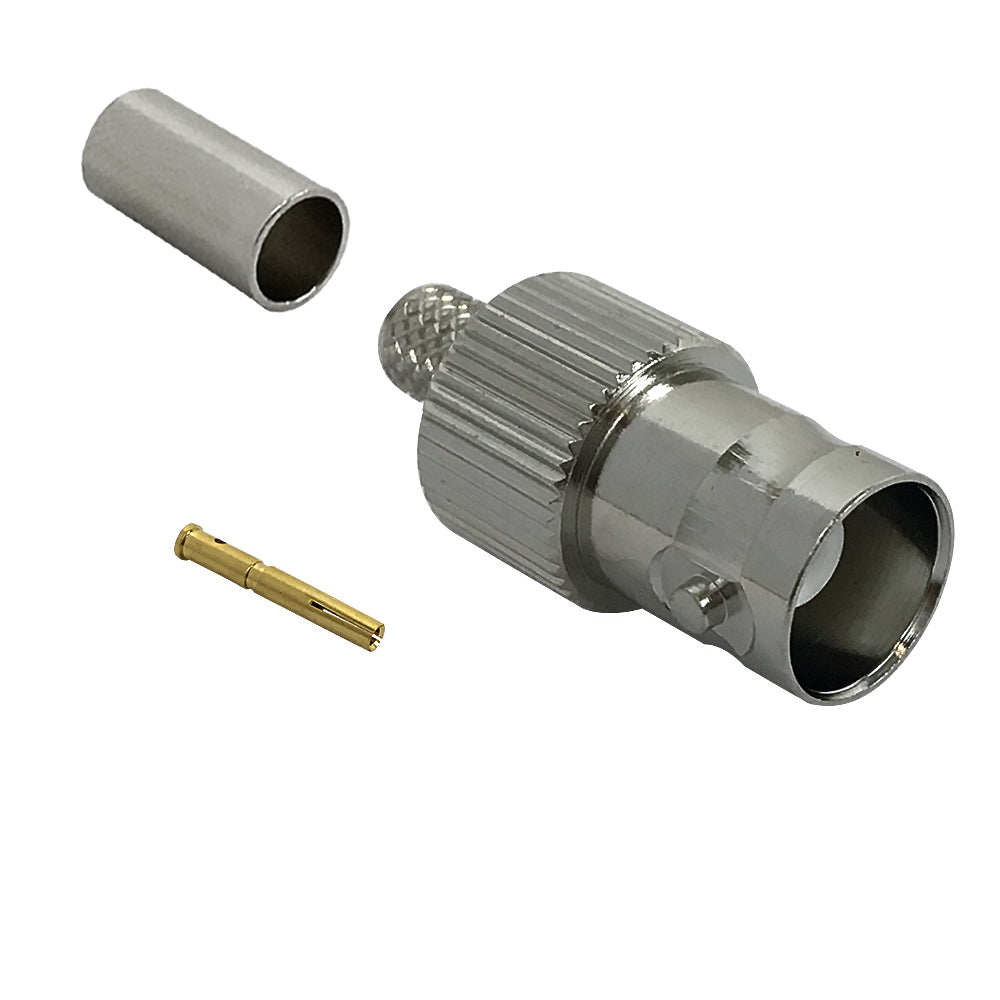 BNC Female Crimp Connector for LMR-240 50 Ohm – Generic