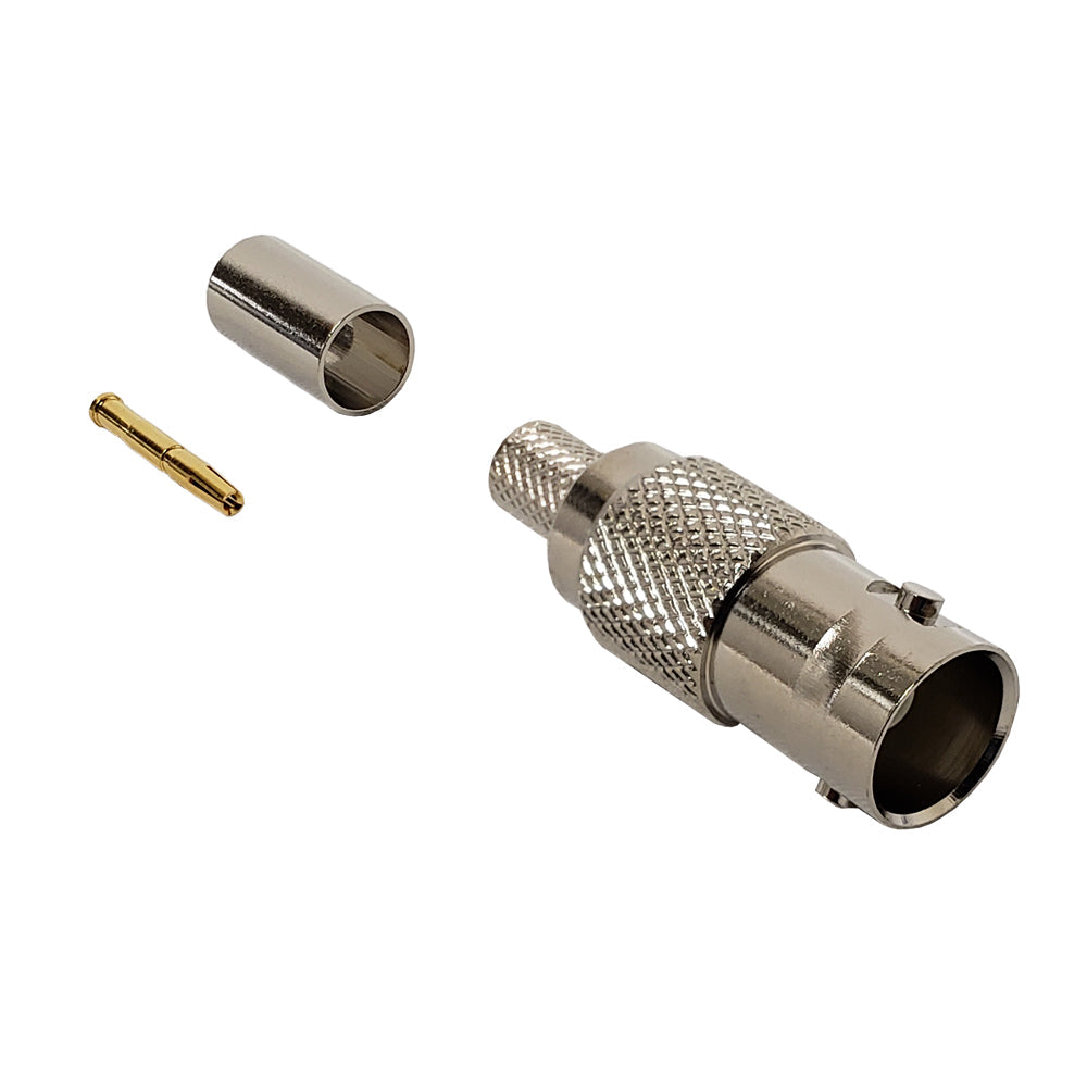 BNC Female Crimp Connector for RG59 (734A) – Generic