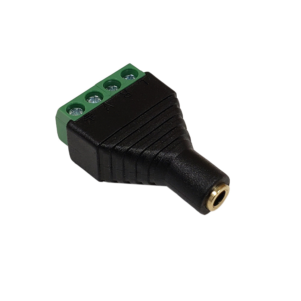 3.5mm 4C Stereo Female Screw Down Connector – Generic