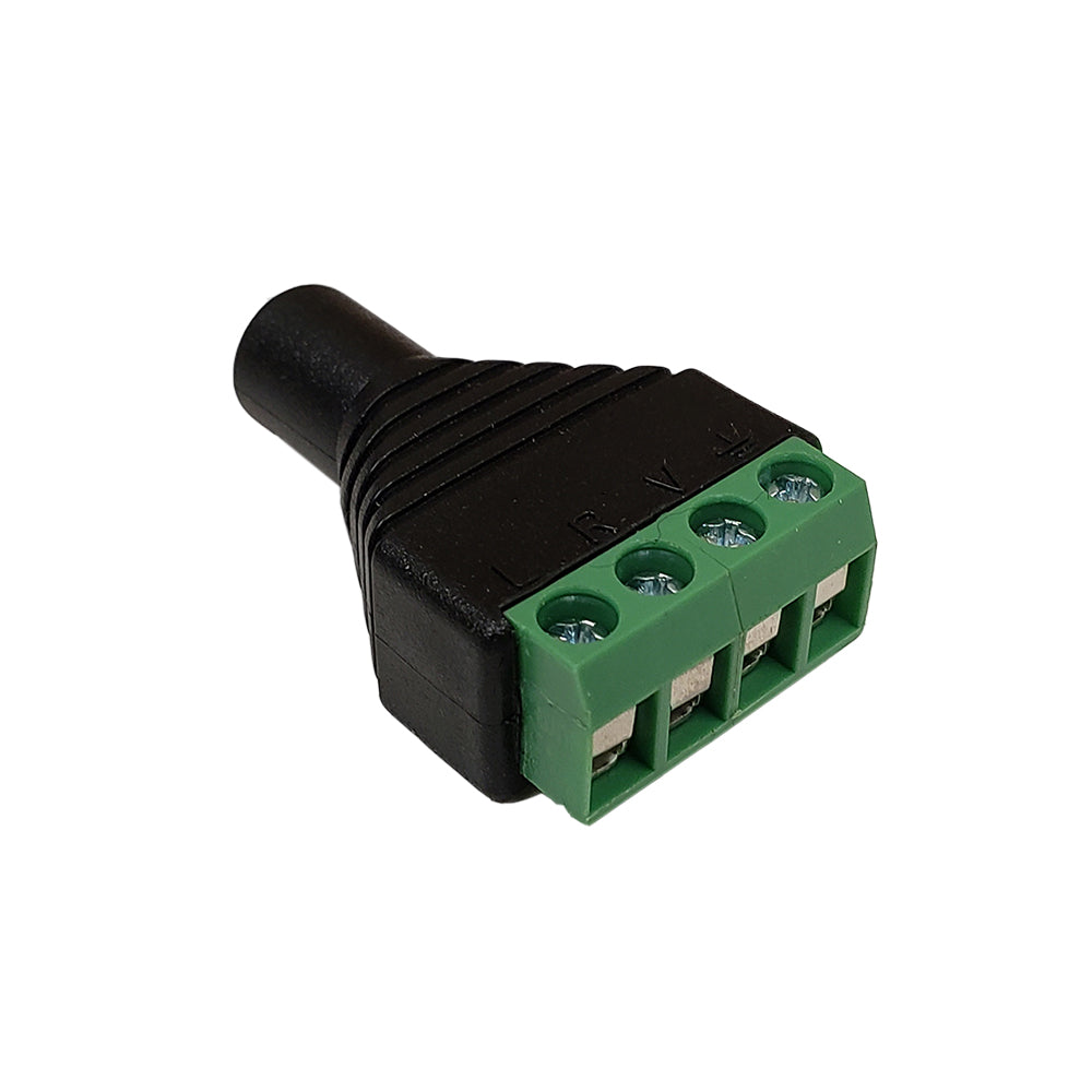 3.5mm 4C Stereo Female Screw Down Connector – Generic – Audio Connectors (photo 2)